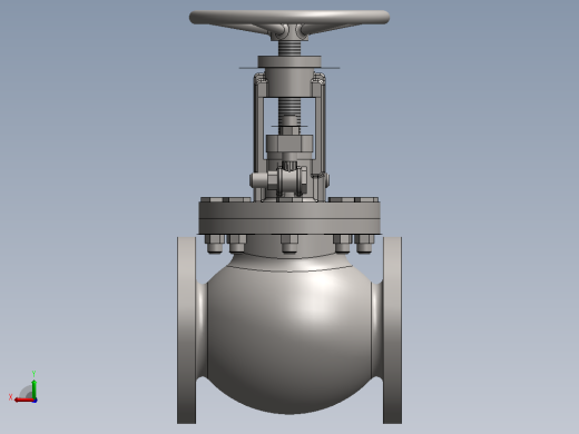 Solidworks中的SDNR阀门设计后视缩略图