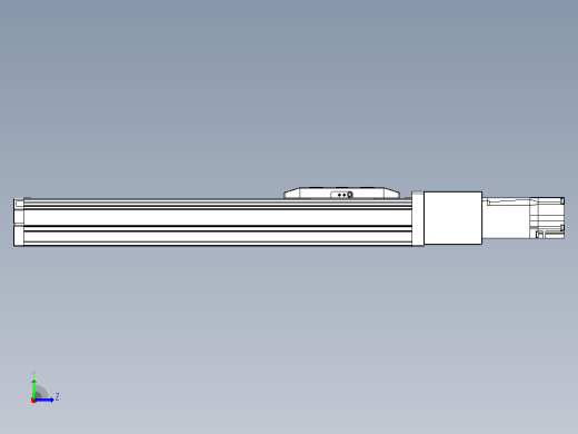 滚珠丝杠直线轴内置导轨TPA-GCR-50-1210C-L250-M-M10-N3左视缩略图