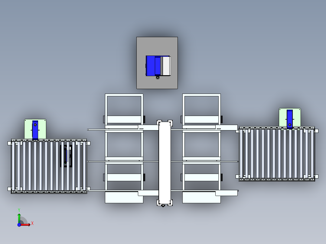 柳茂检测ccd检测机（sw18可编辑+工程图）前视图