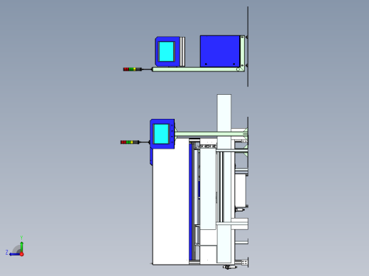 柳茂检测ccd检测机（sw18可编辑+工程图）右视缩略图