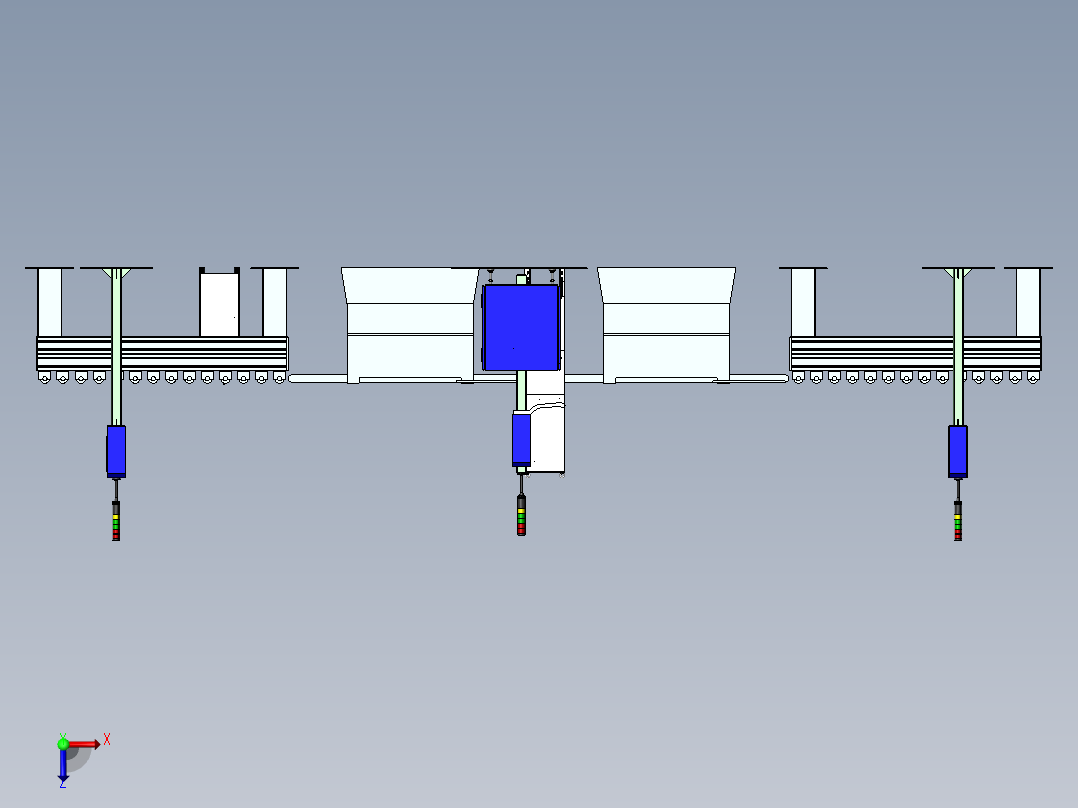 柳茂检测ccd检测机（sw18可编辑+工程图）俯视图