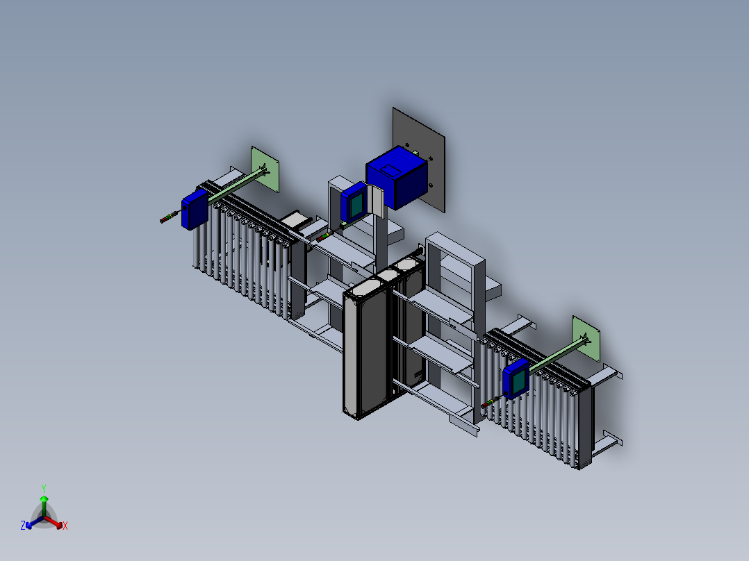 柳茂检测ccd检测机（sw18可编辑+工程图）正等轴测图