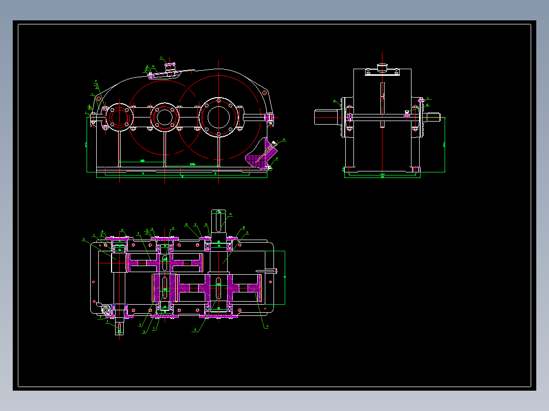 分享给大家一套二级减速器毕业设计