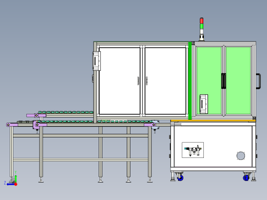 密封点胶机3D模型右视缩略图
