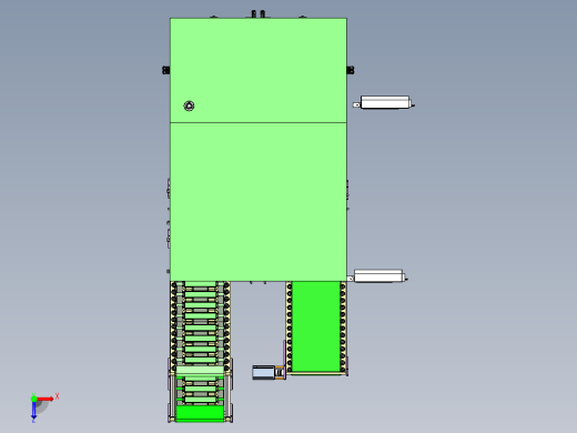 密封点胶机3D模型俯视缩略图