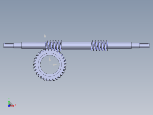 涡轮蜗杆配合前视缩略图