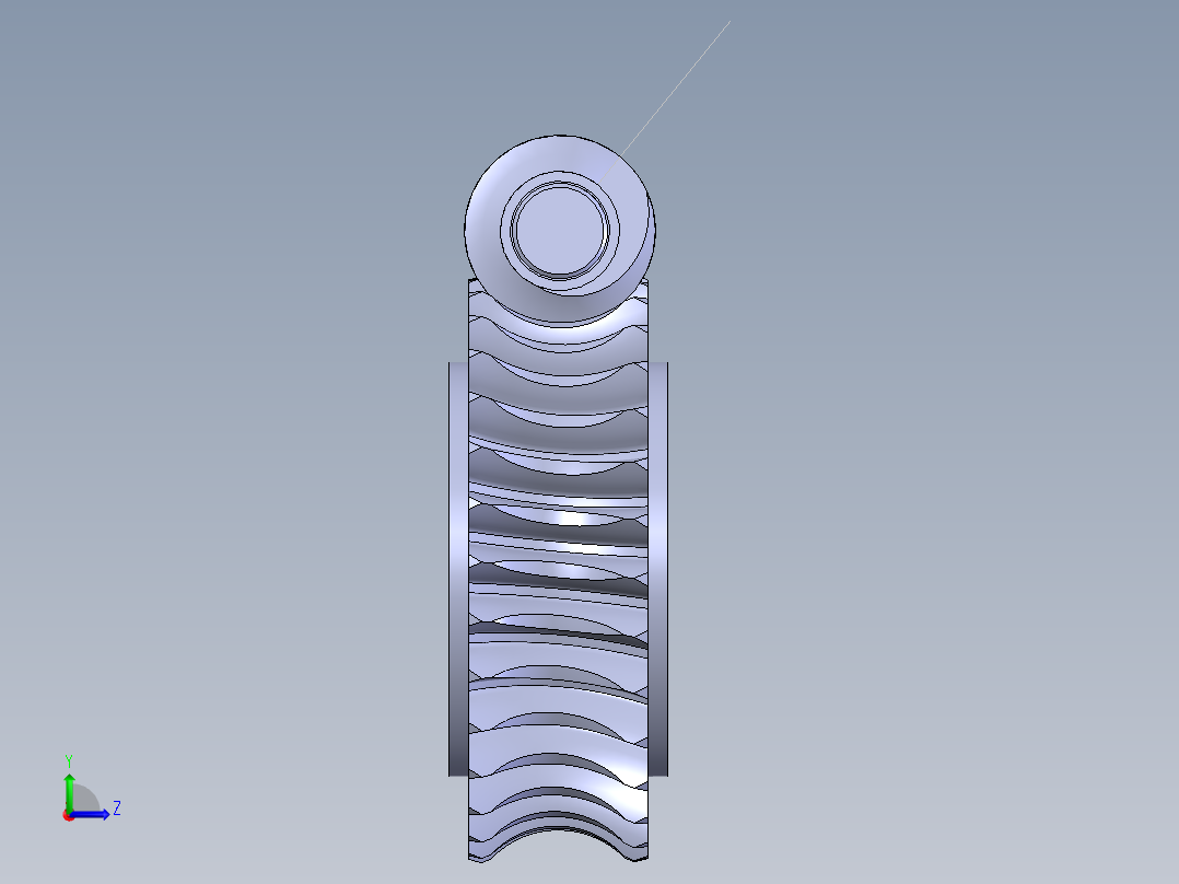 涡轮蜗杆配合左视图