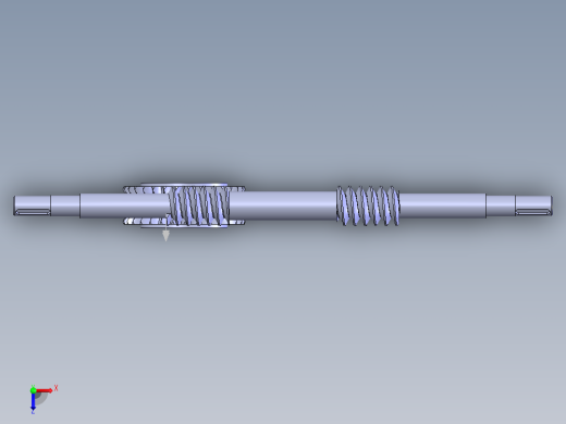 涡轮蜗杆配合俯视缩略图