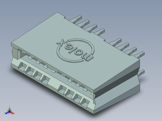 侧边卡连接器-458451000_stp