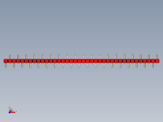 彩色公排针 100mil 2.54mm 系列-DS1022_red_38p_100mil_Type_SMT_R2_rev1.0前视缩略图
