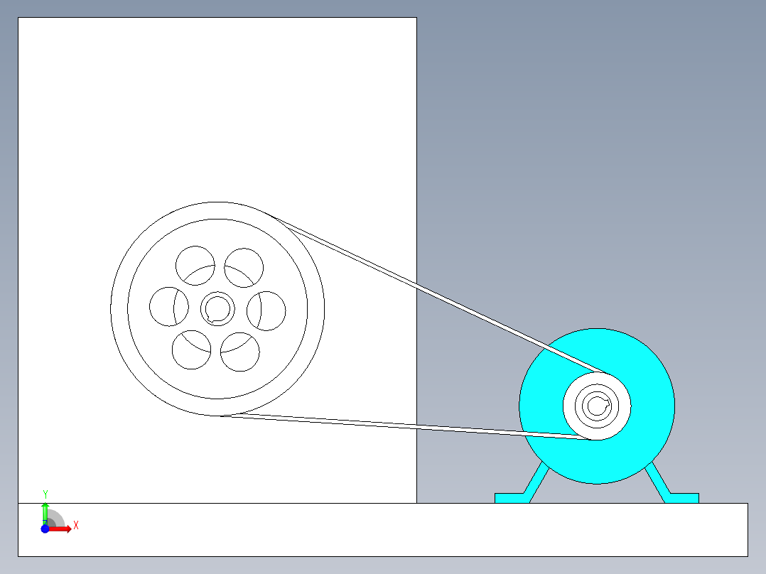 旋耕刀台架试验机前视图