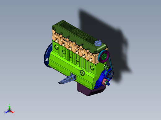 铝合金缸体直列发动机