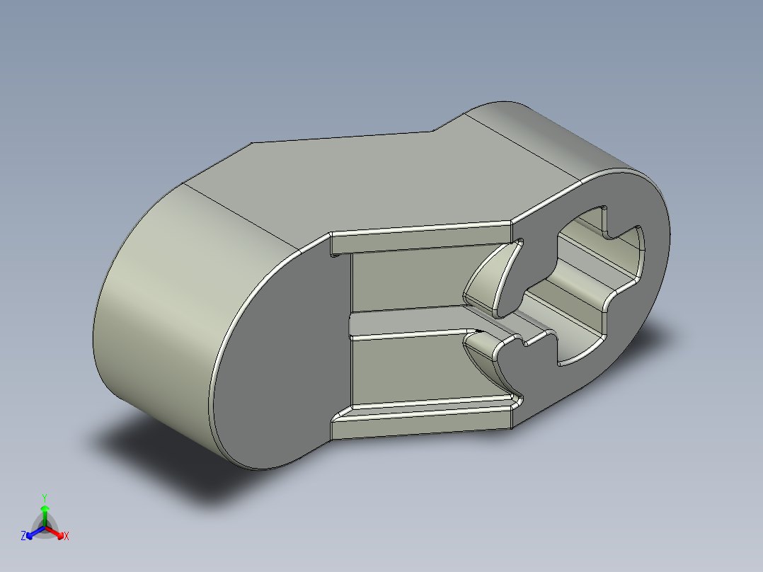 气缸电机-2854 Old Grey Technic Engine Crankshaft Centre主视图