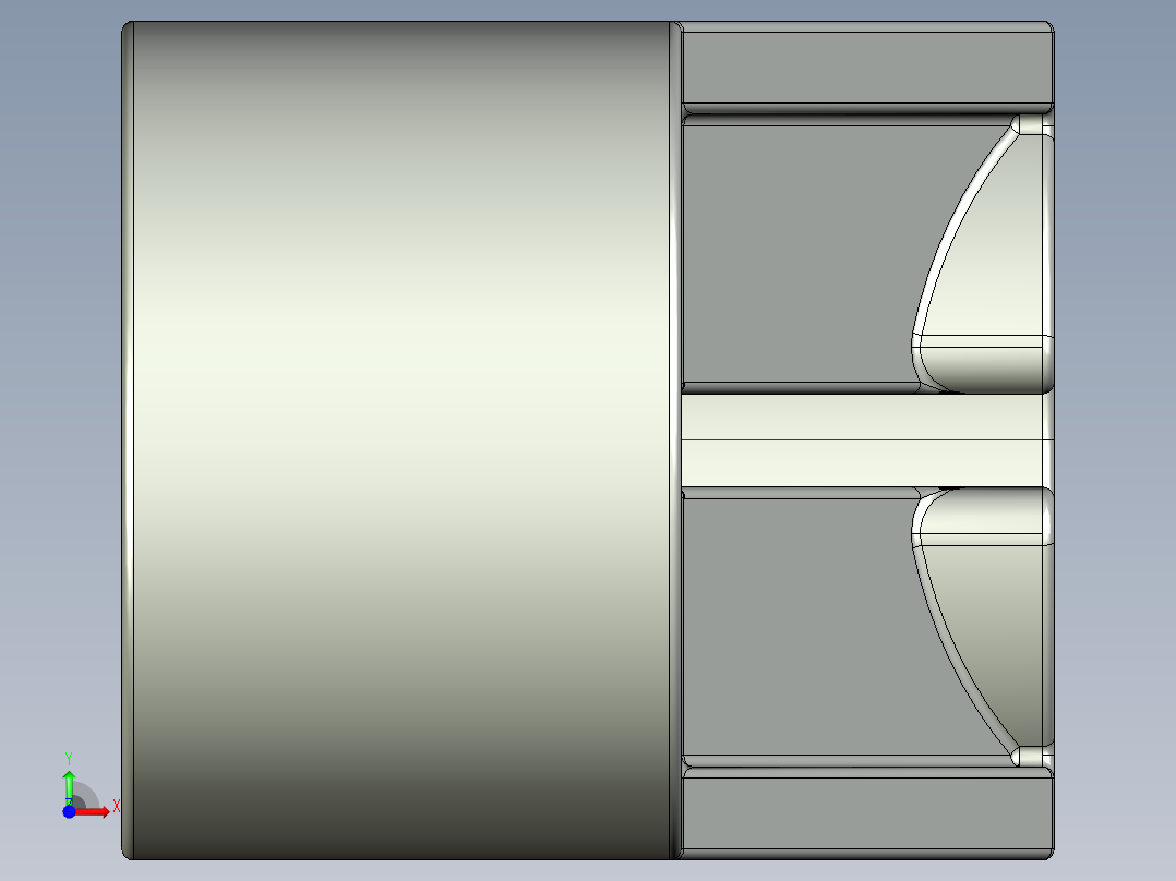 气缸电机-2854 Old Grey Technic Engine Crankshaft Centre前视图