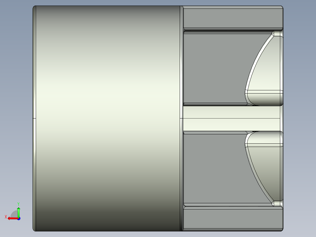 气缸电机-2854 Old Grey Technic Engine Crankshaft Centre后视图