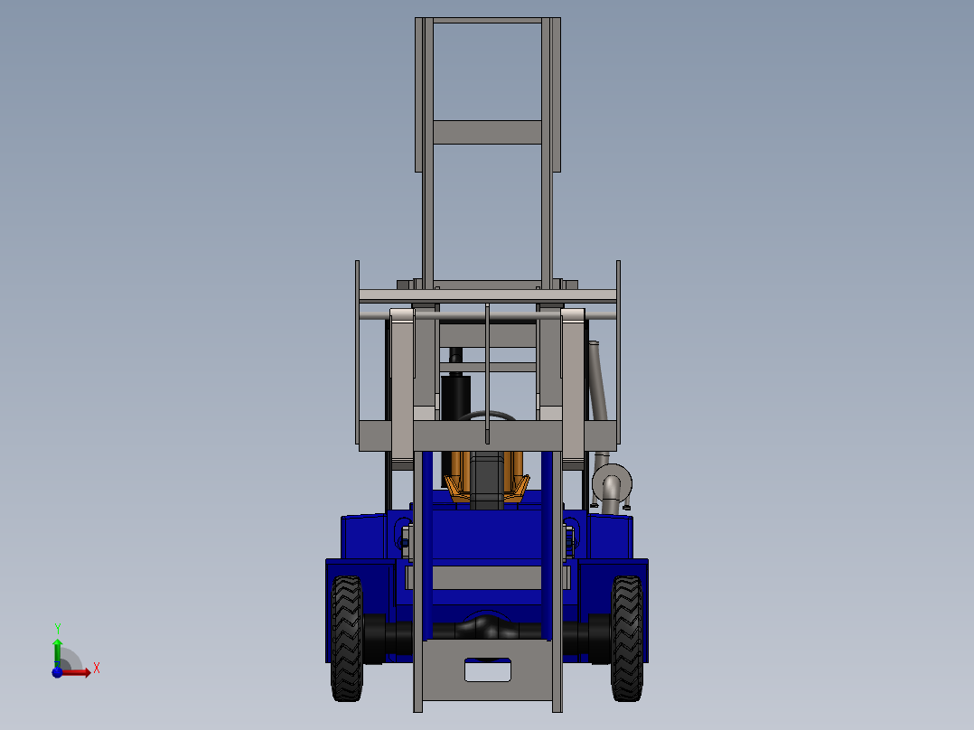 简易Forklift叉车前视图