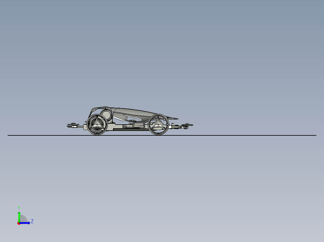 玩具赛车-4 STP STL左视图