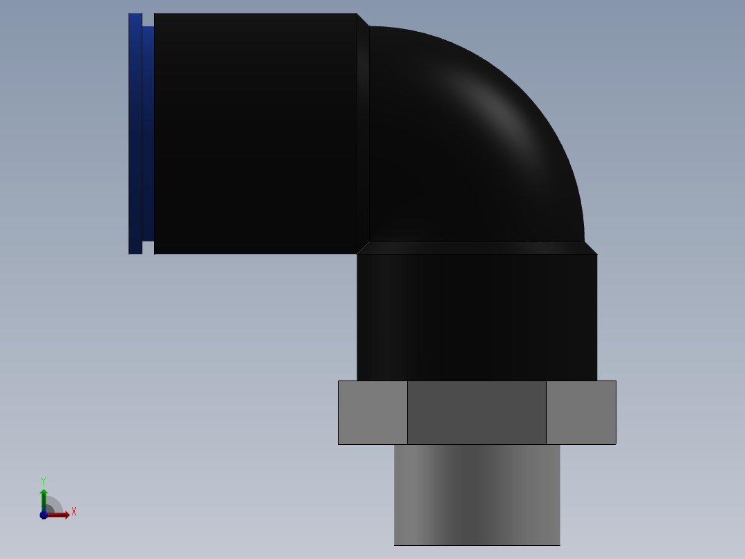 Ø12 x 1-4G COTOVELO 90° MACHO GIRAT. (C02471228)前视图