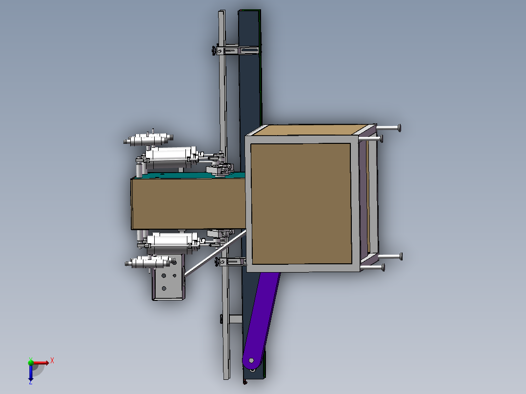 四工位灌装机俯视图