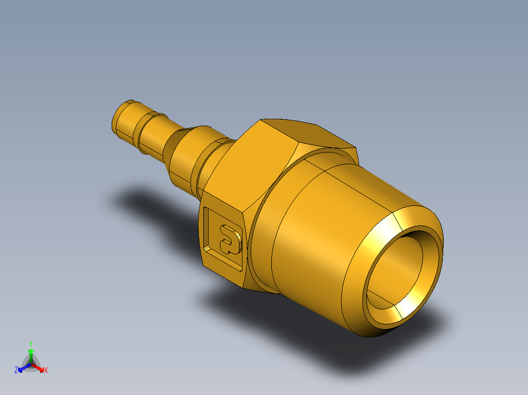 工业通用螺蚊管倒齿式工业硬管接头Barb-to-Pipe Adapter 28-4-5_32-2正等轴测图