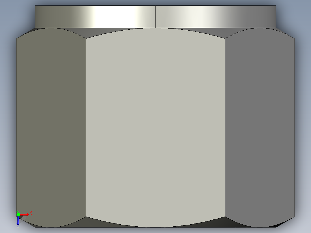 卡套式工业通用硬管接头10_bu-s俯视图
