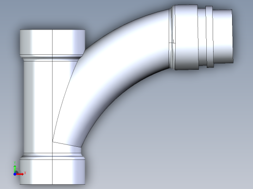 船舶管路系统S10_SeaDrainPLUS_LongTurnReducingTee-SxSxS_37E273030_2in Sea Drain Plus - Long Turn Reducing Tee - SxSxS前视缩略图