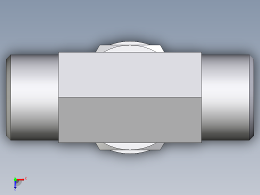 卡套式工业通用硬管接头EO_Adjustable_locknut_branch_tee_TEE12LMOMDCF俯视缩略图