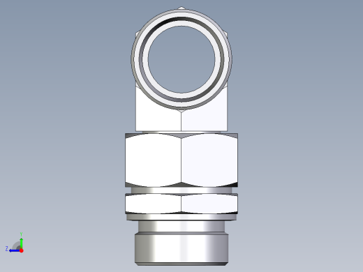 卡套式工业通用硬管接头EO_Assembled_adjustable_standpipe_branch_tee_EVT35LROMD71右视缩略图