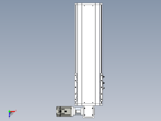 东锦同步带传动-直线滑台模组DH210B-L150-S400-BL-P750W-C3俯视缩略图