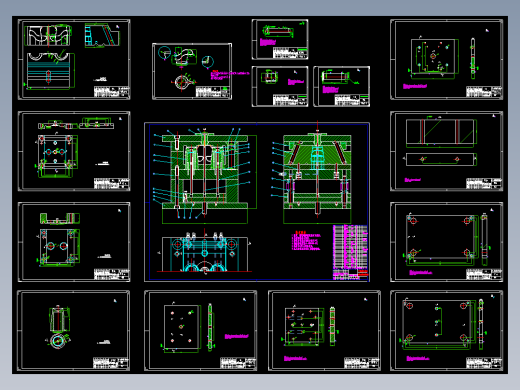 杯托的注塑模具设计（有cad图）