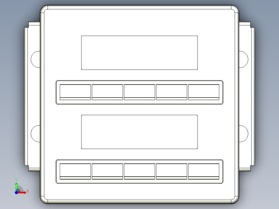 基恩士KV-P16T(L)_R(L)_kc图纸模型前视图
