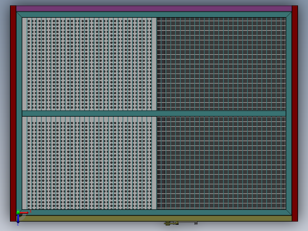 不锈钢狗笼808290俯视图