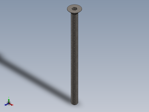 Screw_ISO_10642_M8x130_A2.SLDPRT正等轴测缩略图