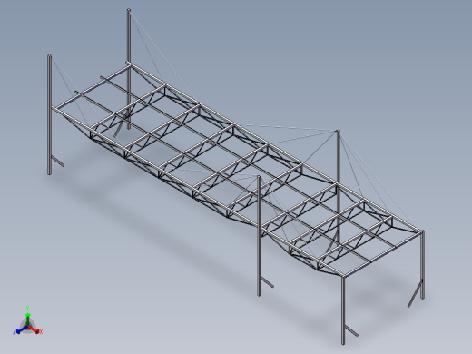 木质桥梁正等轴测缩略图