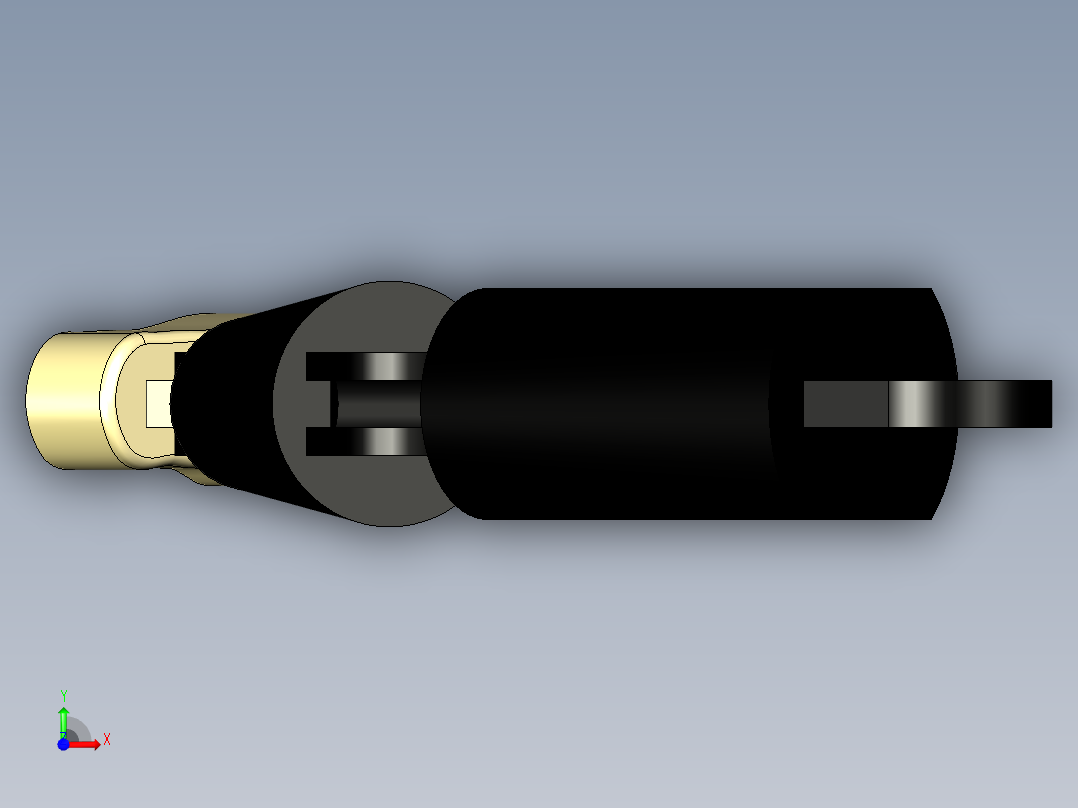 双足机器人的足部前视图