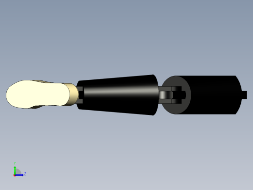 双足机器人的足部左视缩略图