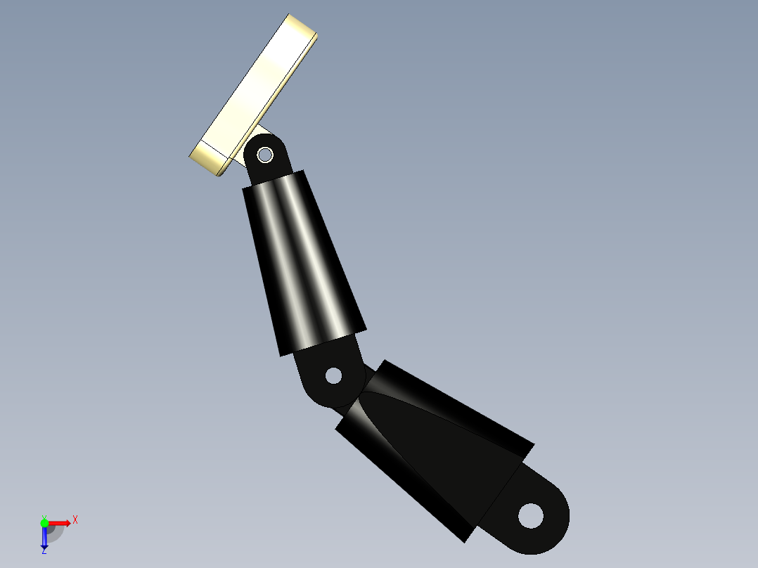 双足机器人的足部俯视图