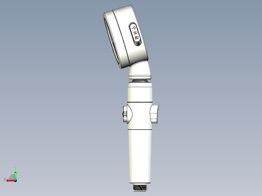 手持三挡增压可调流量360度旋转花洒（带过滤器）后视缩略图