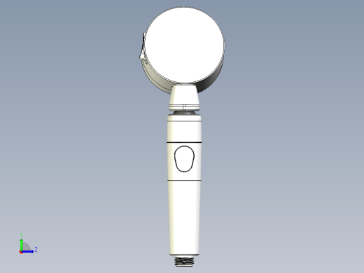 手持三挡增压可调流量360度旋转花洒（带过滤器）左视缩略图