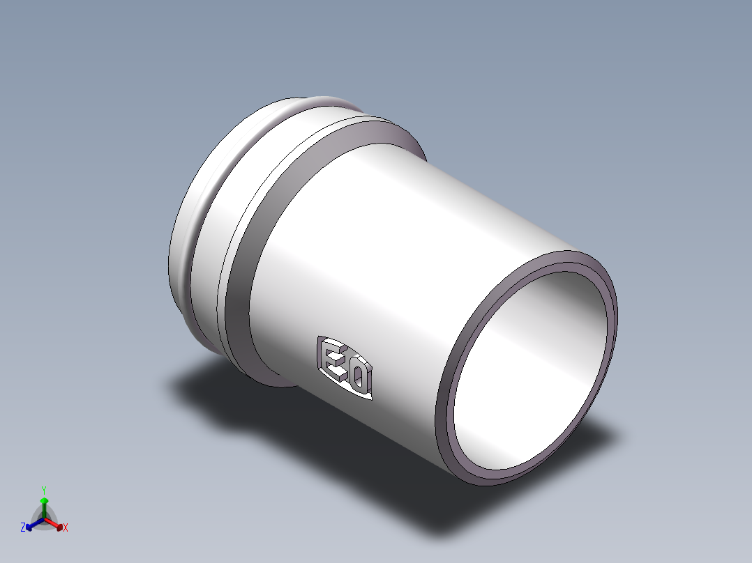 90度焊接接头、SKA38X3正等轴测图