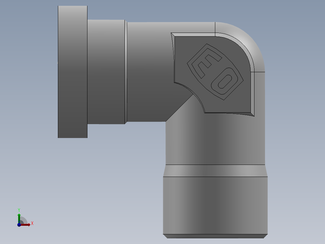 法兰接头、1DFL9-24-08前视图