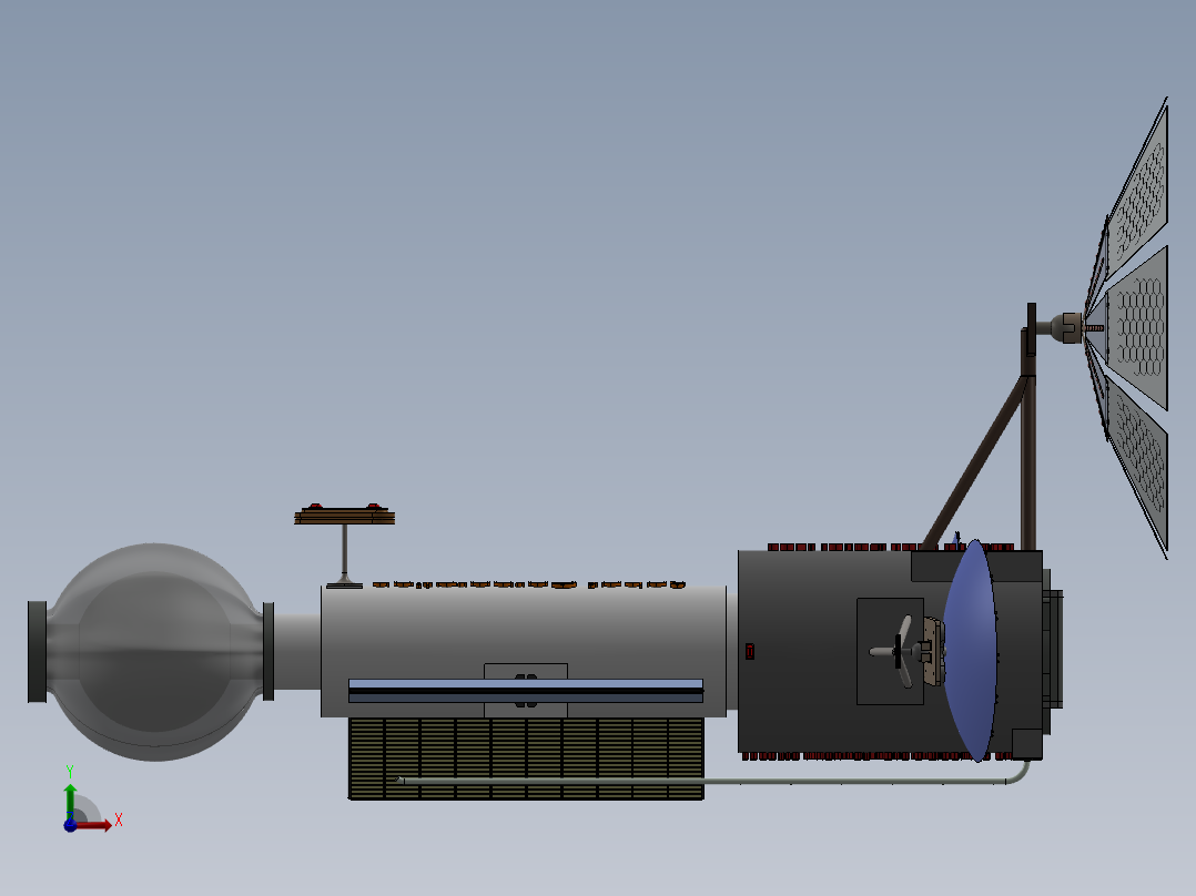 卫星、空间站(35)前视图