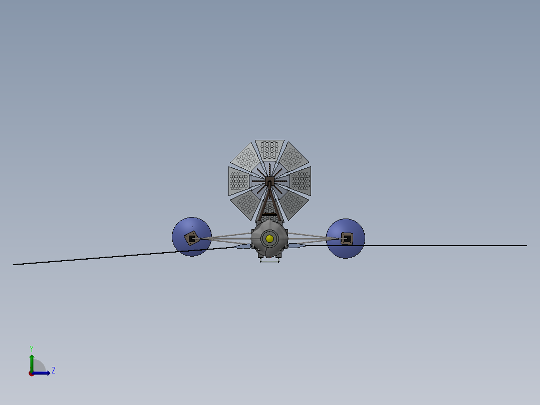 卫星、空间站(35)左视图
