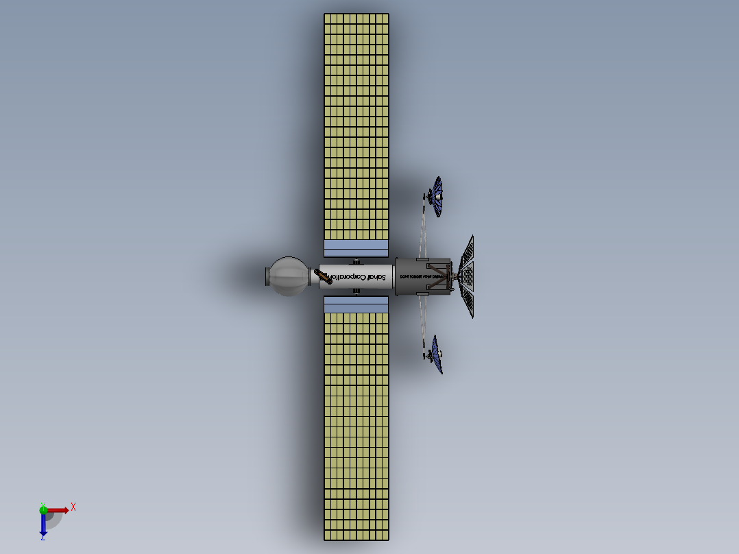 卫星、空间站(35)俯视图