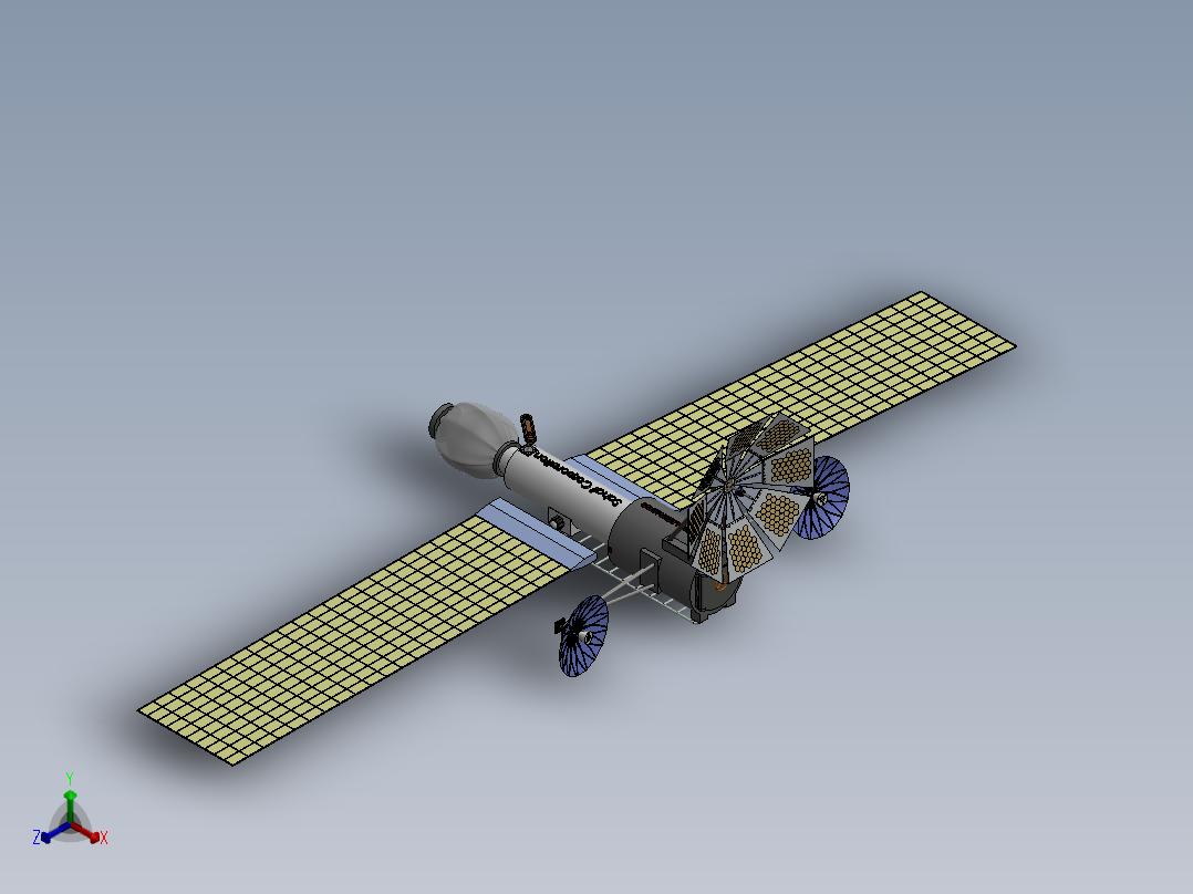 卫星、空间站(35)正等轴测图