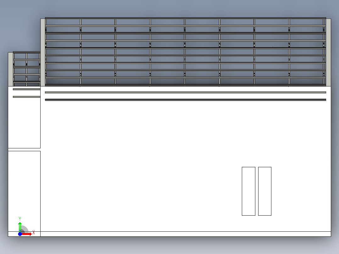 城市小房子设计前视图