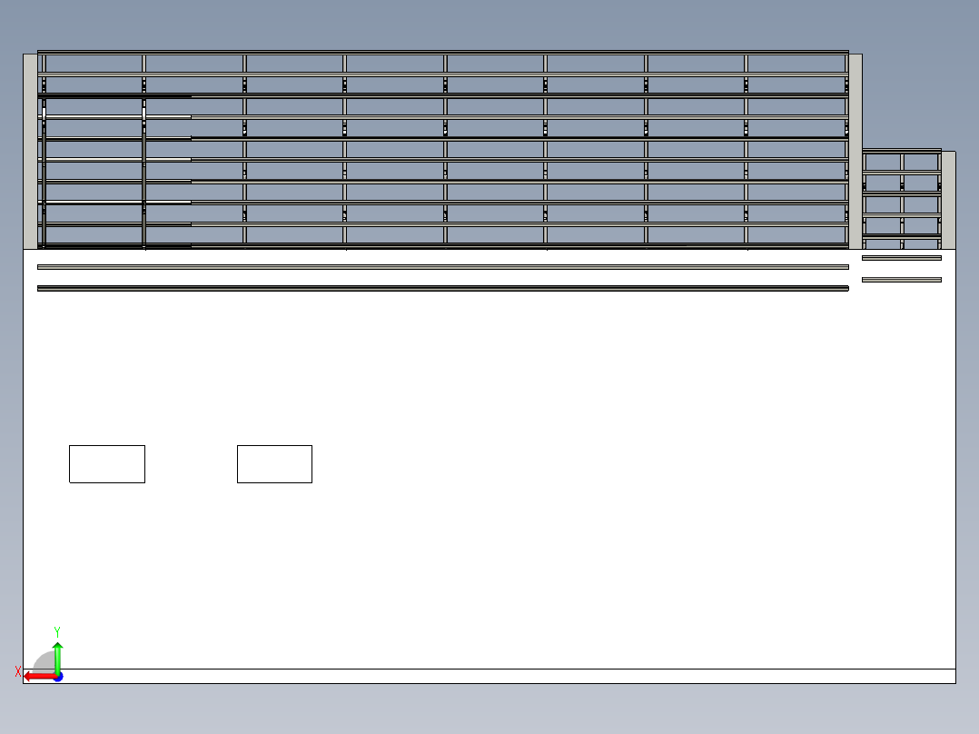 城市小房子设计后视图