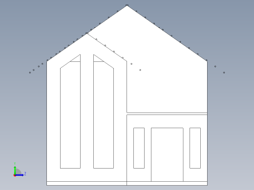 城市小房子设计左视缩略图