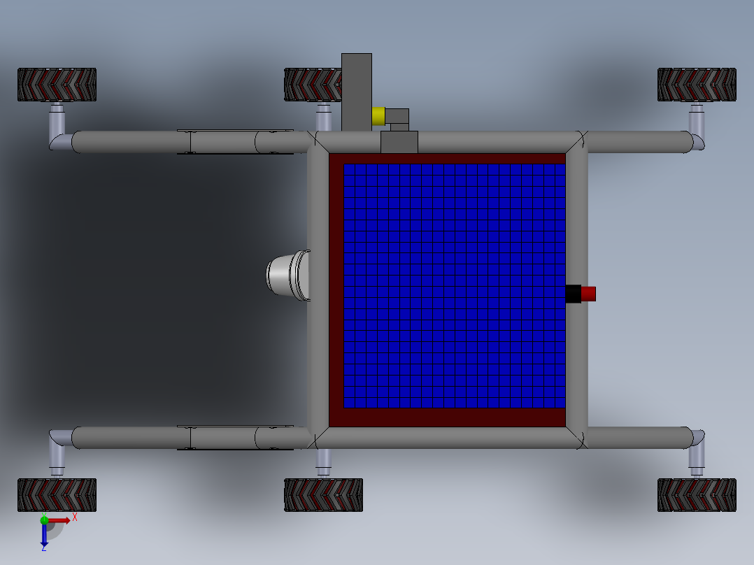 A3003987-农业车辆喷药机俯视图