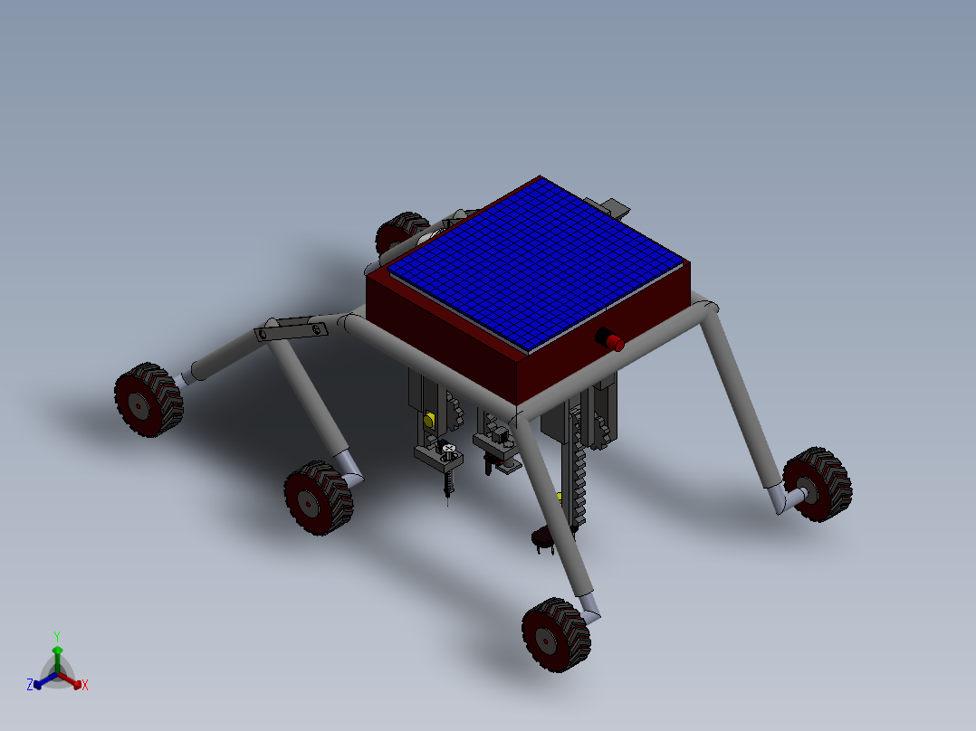 A3003987-农业车辆喷药机正等轴测图